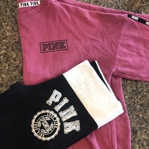 2 piece  xs Pink victoria’s Secret  outfit